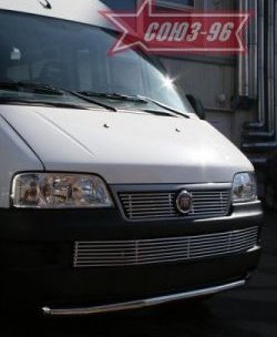 11 564 р. Защита переднего бампера одинарная Souz-96 (d60) Fiat Ducato 250 (2006-2014)  с доставкой в г. Воронеж. Увеличить фотографию 2