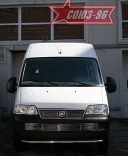 11 564 р. Защита переднего бампера одинарная Souz-96 (d60) Fiat Ducato 250 (2006-2014)  с доставкой в г. Воронеж. Увеличить фотографию 3