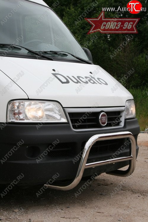 10 844 р. Защита переднего бампера Souz-96 (d60) Fiat Ducato 250 (2006-2014)  с доставкой в г. Воронеж