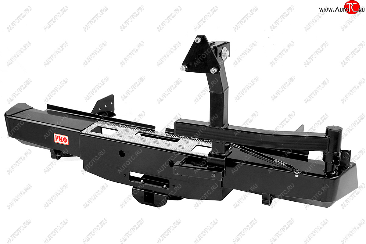 77 999 р. Бампер задний силовой РИФ  Fiat Fullback (2016-2018), Mitsubishi L200  5 KK,KL (2015-2019) (С площадкой под лебёдку, квадратом под фаркоп и калиткой)  с доставкой в г. Воронеж
