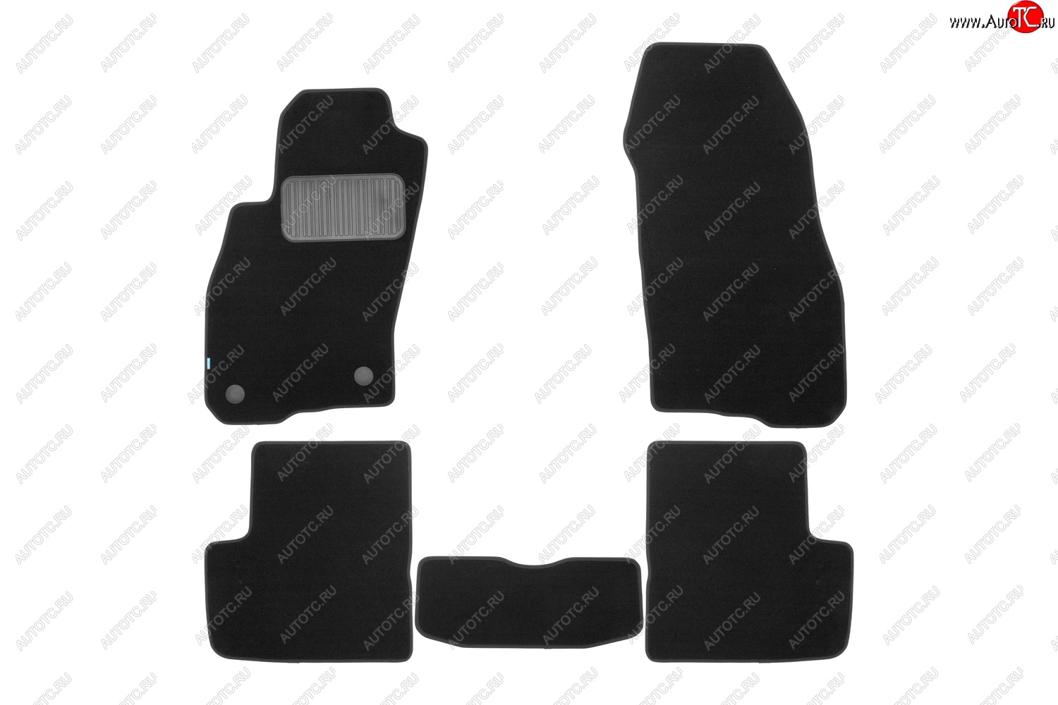 429 р. Коврики в салон Klever Premium (текстиль, 5 шт., подпятник, нубуковая лента)  Fiat Grande Punto (2005-2012) (Черный)  с доставкой в г. Воронеж
