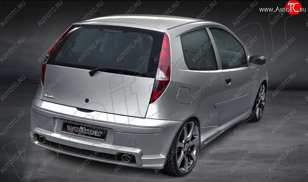26 999 р. Задний бампер R1 Fiat Punto 188 хэтчбэк 3 дв. рестайлинг (2003-2007)  с доставкой в г. Воронеж