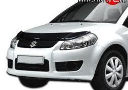 2 489 р. Дефлектор капота NovLine  Fiat Sedici (2005-2014), Suzuki SX4 ( YA21S,YB21S,  GYA,GYB) (2006-2016)  с доставкой в г. Воронеж. Увеличить фотографию 1