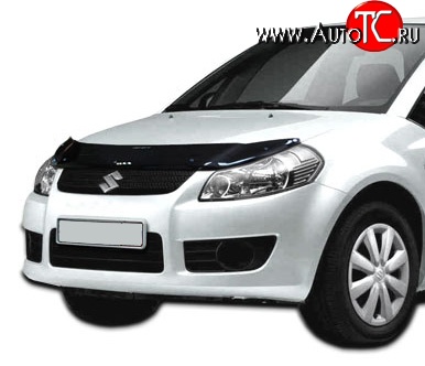 2 489 р. Дефлектор капота NovLine  Fiat Sedici (2005-2014), Suzuki SX4 ( YA21S,YB21S,  GYA,GYB) (2006-2016)  с доставкой в г. Воронеж