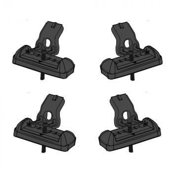 15 589 р. Багажник сборе в штатные места LUX CITY  Ford C-max  Mk1 (2003-2010), Ford Focus  2 (2004-2011), Hyundai Solaris  RBr (2010-2017), Mazda 3/Axela ( BK,  BL) (2003-2013), Mazda 6 ( GG,  GH) (2002-2012) (дуги серые, 105 см)  с доставкой в г. Воронеж. Увеличить фотографию 2