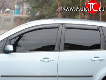 999 р. Комплект дефлекторов окон (ветровиков) 4 шт. Russtal Ford C-max Mk1 рестайлинг (2007-2010)  с доставкой в г. Воронеж