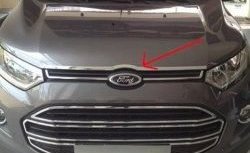 3 799 р. Накладка на капот СТ Ford EcoSport дорестайлинг (2013-2019)  с доставкой в г. Воронеж. Увеличить фотографию 2