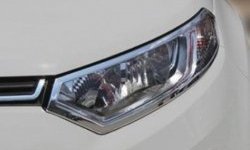 4 749 р. Накладки на фары СТ Ford EcoSport дорестайлинг (2013-2019) (Неокрашенные)  с доставкой в г. Воронеж. Увеличить фотографию 2