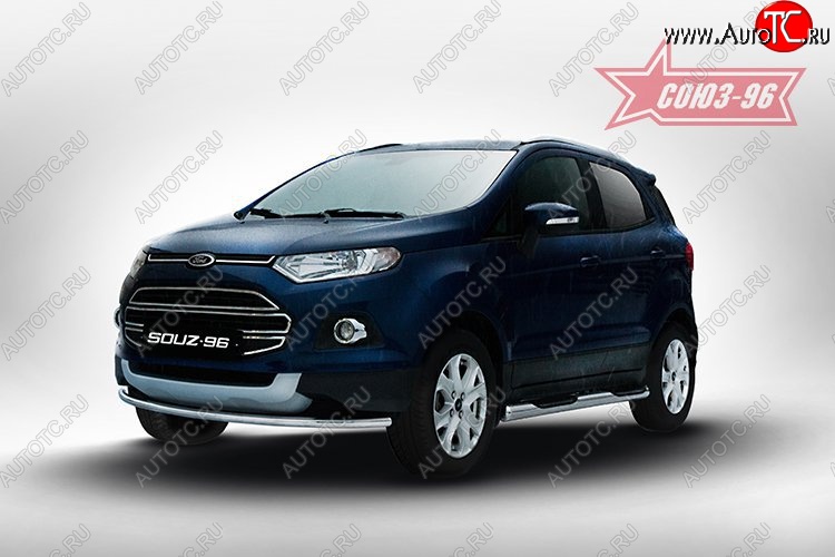 13 049 р. Защита переднего бампера (d42) Souz-96  Ford EcoSport (2013-2019) дорестайлинг  с доставкой в г. Воронеж