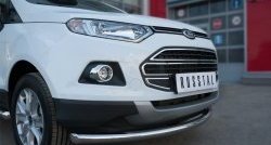 15 649 р. Одинарная защита переднего бампера диаметром 63 мм SLITKOFF Ford EcoSport дорестайлинг (2013-2019)  с доставкой в г. Воронеж. Увеличить фотографию 2