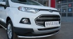 15 649 р. Одинарная защита переднего бампера диаметром 63 мм SLITKOFF Ford EcoSport дорестайлинг (2013-2019)  с доставкой в г. Воронеж. Увеличить фотографию 3
