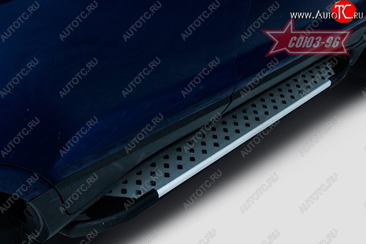 8 864 р. Пороги из алюминиевого профиля Souz-96 Ford EcoSport дорестайлинг (2013-2019)  с доставкой в г. Воронеж