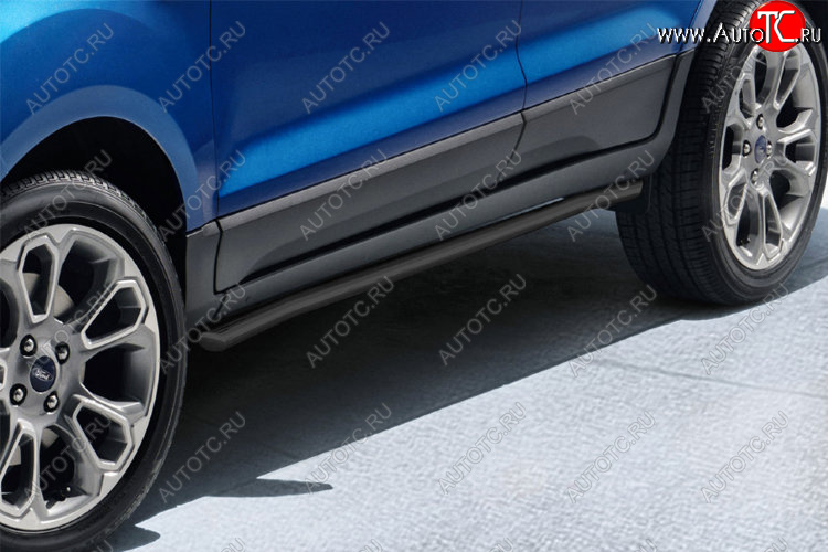10 649 р. Защита порогов Slitkoff (Ø 57 мм, труба)  Ford EcoSport ( B515) (2013-2019) дорестайлинг, рестайлинг  с доставкой в г. Воронеж