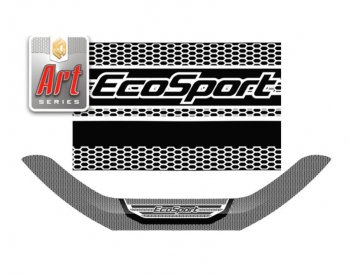 Дефлектора окон CA-Plastic Ford EcoSport  B515 (2017-2019) рестайлинг (Серия Art черная)
