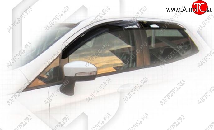 1 899 р. Дефлектора окон CA-Plastic  Ford EcoSport  B515 (2017-2019) рестайлинг (Classic полупрозрачный)  с доставкой в г. Воронеж