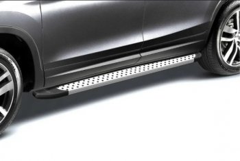 13 229 р. Алюминиевые пороги Arbori Standart Silver Ford EcoSport B515 рестайлинг (2017-2019)  с доставкой в г. Воронеж. Увеличить фотографию 2