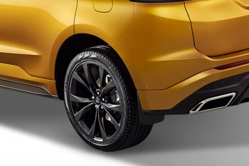 2 379 р. Брызговики Frosch (optimum, в пакете) Ford Edge U387 рестайлинг (2011-2015) (Задние)  с доставкой в г. Воронеж. Увеличить фотографию 3