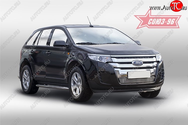 7 199 р. Декоративный элемент воздухозаборника Souz-96 (d10)  Ford Edge  CD539 (2015-2018) дорестайлинг  с доставкой в г. Воронеж