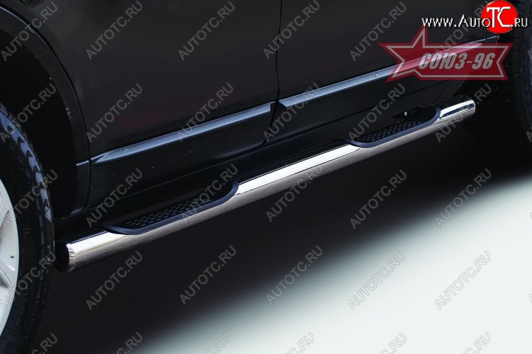 23 219 р. Защита порогов с проступью Souz-96 (d76) Ford Edge CD539 дорестайлинг (2015-2018)  с доставкой в г. Воронеж
