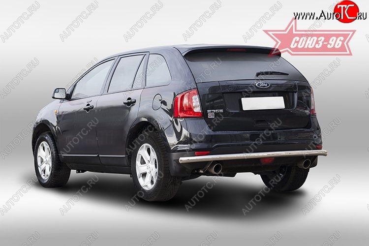 15 254 р. Защита заднего бампера Souz-96 (d60) Ford Edge CD539 дорестайлинг (2015-2018)  с доставкой в г. Воронеж