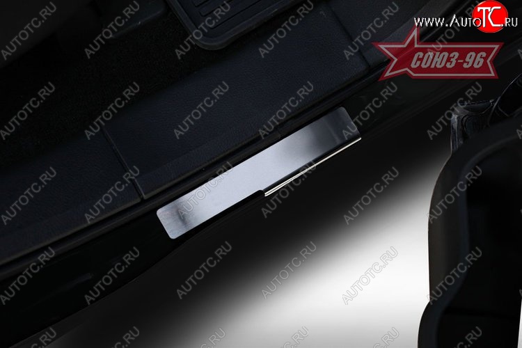 2 474 р. Накладки на внутренние пороги Souz-96 (без логотипа) Ford Edge CD539 дорестайлинг (2015-2018)  с доставкой в г. Воронеж