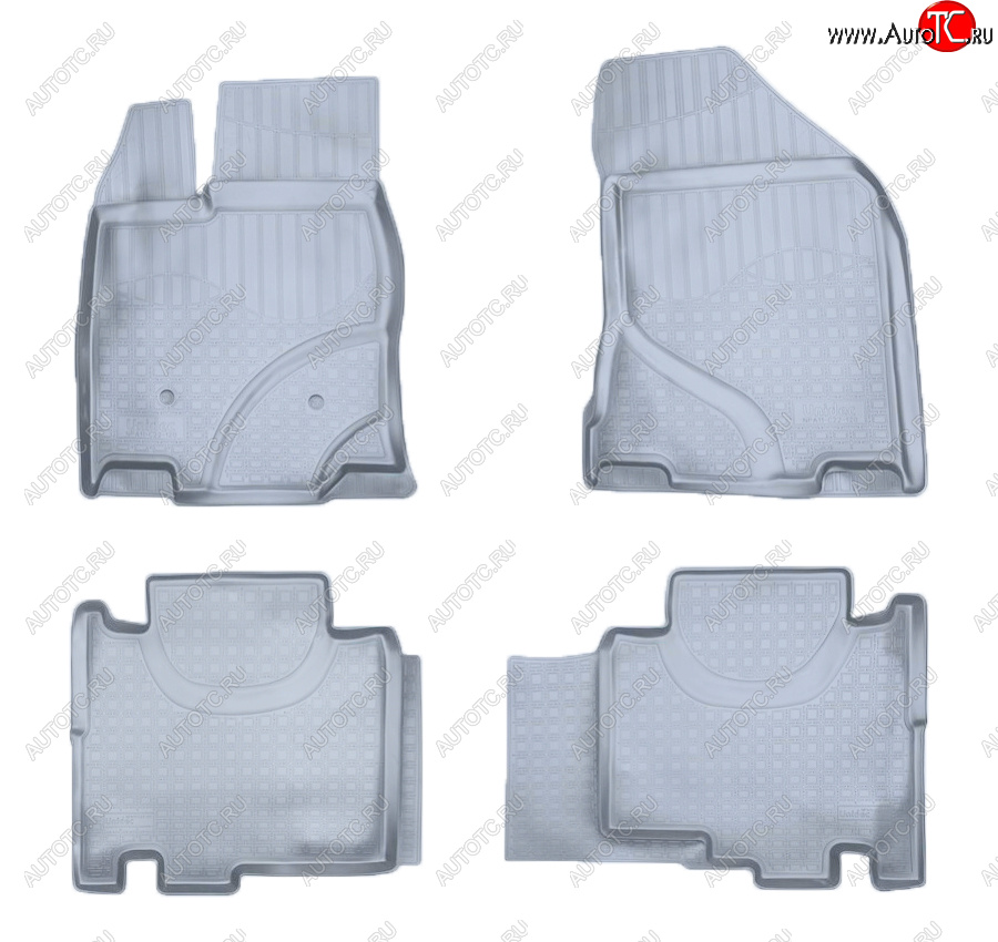 3 199 р. Коврики салона Norplast Unidec  Ford Edge  CD539 (2015-2025) дорестайлинг, рестайлинг (Цвет: серый)  с доставкой в г. Воронеж