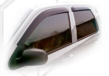 1 899 р. Дефлектора окон CA-Plastiс Ford Escape 1 дорестайлинг (2000-2004) (серия Classic полупрозрачный, Без хром.молдинга)  с доставкой в г. Воронеж. Увеличить фотографию 2