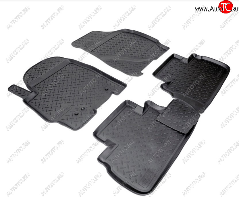 2 369 р. Комплект ковриков в салон Norplast Unidec  Ford Escape  1 (2000-2007), Mazda Tribute (2000-2007) (Цвет: черный)  с доставкой в г. Воронеж