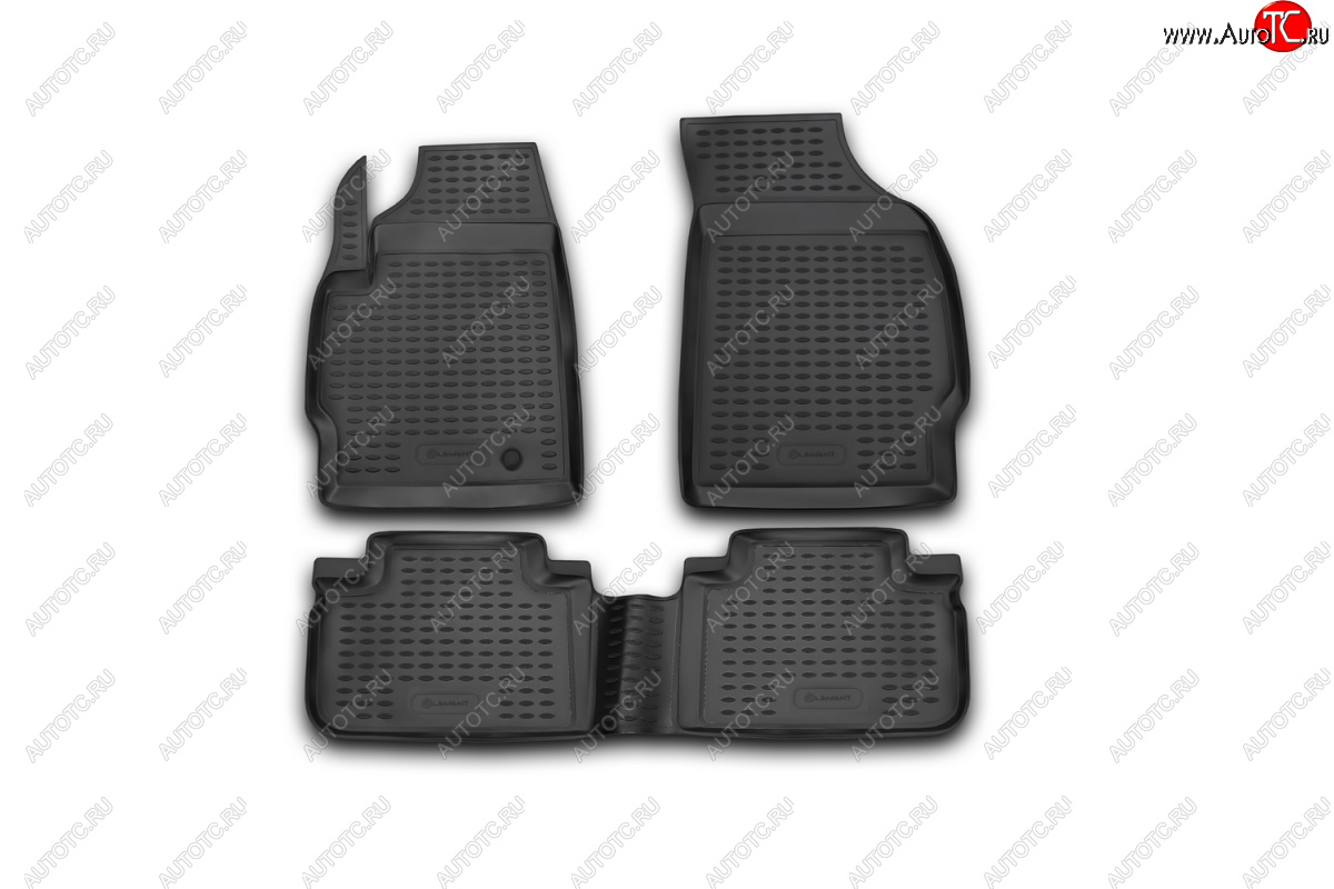 3 589 р. Комплект ковриков салона Element (полиуретан)  Ford Escape  2 (2008-2012) (Черные)  с доставкой в г. Воронеж