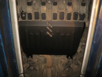 4 849 р. Защита картера двигателя и КПП (V-3,5, 249 л.с.) Alfeco Ford Explorer U502 дорестайлинг (2010-2016) (Сталь 2 мм)  с доставкой в г. Воронеж. Увеличить фотографию 2