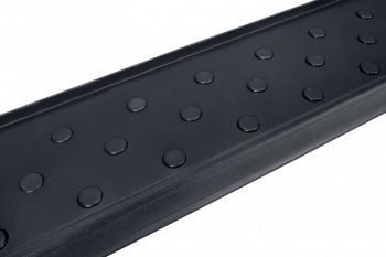 17 399 р. Пороги алюминиевые Slitkoff Ford Explorer U502 2-ой рестайлинг, 5 дв. (2017-2019) (Standart Black)  с доставкой в г. Воронеж. Увеличить фотографию 2
