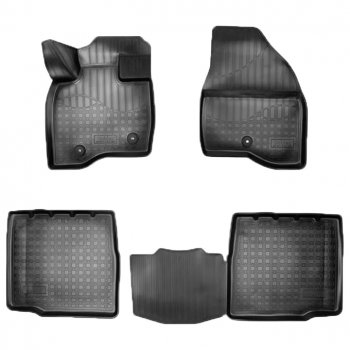Коврики салонные Noplast (3D, 5 мест). Ford Explorer U502 2-ой рестайлинг, 5 дв. (2017-2019)