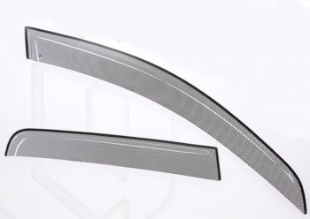 Дефлектора окон CA-Plastic Ford Explorer  U502 (2010-2016) дорестайлинг (Шелкография черная)