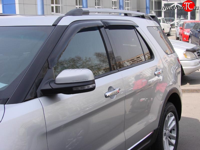 3 399 р. Дефлекторы окон (ветровики) Novline 4 шт. Ford Explorer U502 дорестайлинг (2010-2016)  с доставкой в г. Воронеж