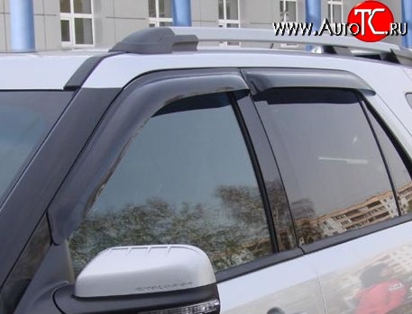 999 р. Комплект дефлекторов окон (ветровиков) 4 шт. Russtal Ford Explorer U502 дорестайлинг (2010-2016)  с доставкой в г. Воронеж