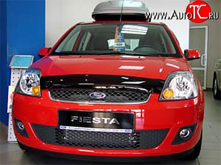 2 069 р. Дефлектор капота NovLine  Ford Fiesta  5 (2005-2008) хэтчбэк 5 дв. рестайлинг  с доставкой в г. Воронеж