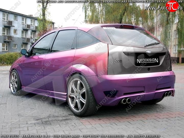 28 999 р. Задний бампер Neodesign Ford Focus 1 хэтчбэк 5 дв. дорестайлинг (1998-2002)  с доставкой в г. Воронеж
