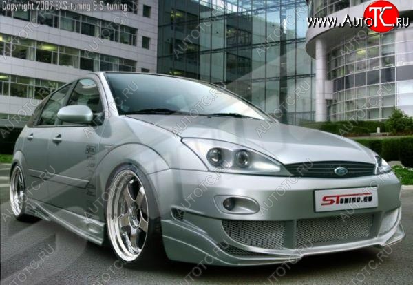 25 899 р. Передний бампер Rieger Ford Focus 1 седан рестайлинг (2001-2005)  с доставкой в г. Воронеж