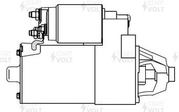 9 649 р. Стартер (V-1.8L/2.0L, 1,4кВт) STARTVOLT  Ford Focus  1 - Mondeo  с доставкой в г. Воронеж. Увеличить фотографию 6