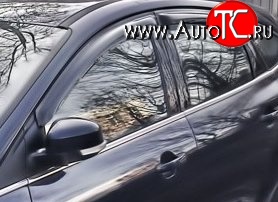 999 р. Комплект дефлекторов окон (ветровиков) 4 шт. Russtal Ford Focus 2  седан дорестайлинг (2004-2008)  с доставкой в г. Воронеж