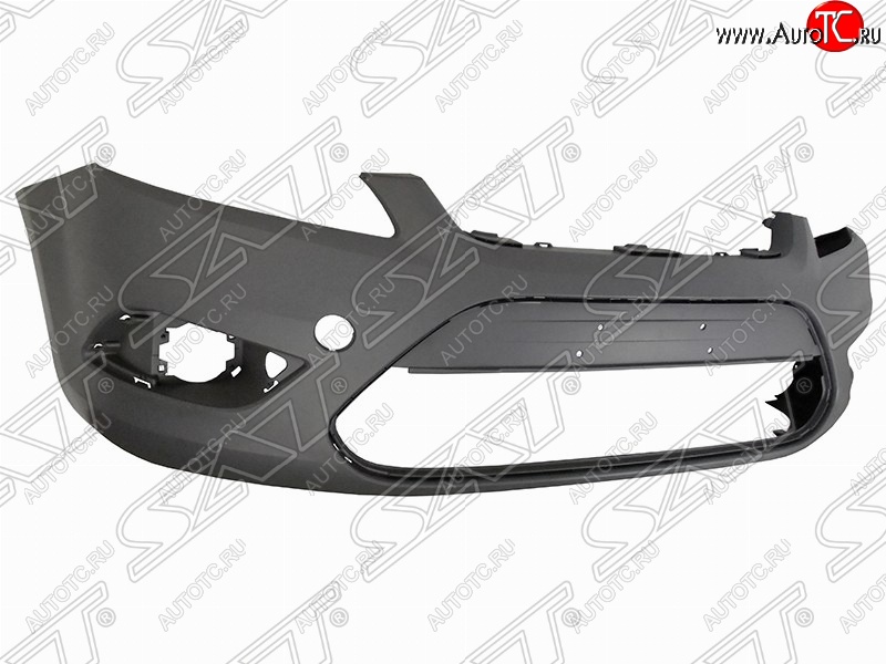 3 499 р. Передний бампер SAT Ford Focus 2 седан рестайлинг (2007-2011) (Неокрашенный)  с доставкой в г. Воронеж