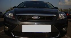 1 399 р. Сетка на бампер Russtal (черная) Ford Focus 2 седан рестайлинг (2007-2011)  с доставкой в г. Воронеж. Увеличить фотографию 3
