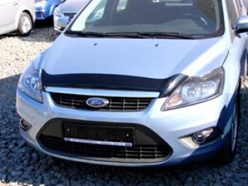 4 599 р. Дефлектор капота NovLine Ford Focus 2 универсал рестайлинг (2007-2011)  с доставкой в г. Воронеж. Увеличить фотографию 3