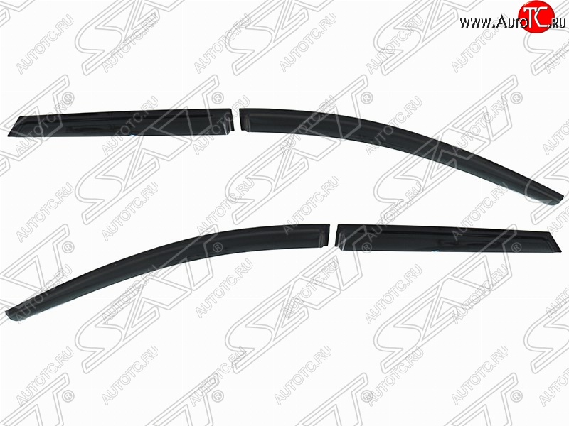 1 389 р. Дефлектора окон SAT (комплект) Ford Focus 3 универсал дорестайлинг (2010-2015)  с доставкой в г. Воронеж