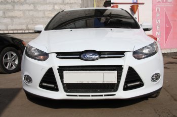 1 149 р. Реснички на фары MV Tuning  Ford Focus  3 (2010-2015) универсал дорестайлинг, хэтчбэк дорестайлинг, седан дорестайлинг (Неокрашенные)  с доставкой в г. Воронеж. Увеличить фотографию 4