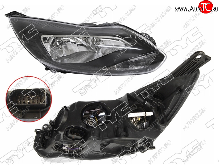 10 649 р. Правая фара (чёрная, с корректором) TYC Ford Focus 3 универсал дорестайлинг (2010-2015) с доставкой в г. Воронеж Увеличить фотографию 1 10 649 р. Правая фара (чёрная, с корректором) TYC Ford Focus 3 универсал дорестайлинг (2010-2015) с доставкой в г. Воронеж