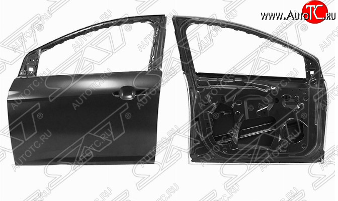 17 399 р. Левая дверь передняя SAT  Ford Focus  3 (2010-2019) универсал дорестайлинг, хэтчбэк дорестайлинг, седан дорестайлинг, седан рестайлинг, универсал рестайлинг, хэтчбэк рестайлинг (Неокрашенная)  с доставкой в г. Воронеж