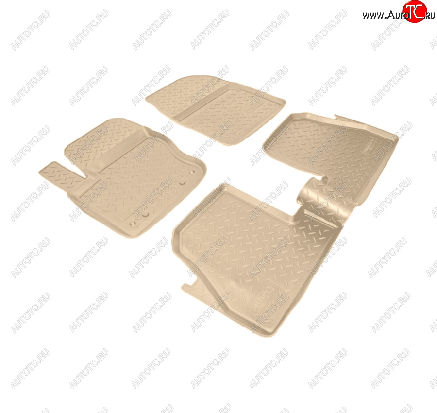 2 799 р. Коврики салона Norplast Unidec Ford Focus 3 хэтчбэк дорестайлинг (2010-2015) (Цвет: бежевый)  с доставкой в г. Воронеж