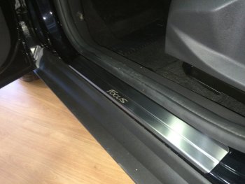2 199 р. Накладки порожков салона INOX Ford Focus 3 седан дорестайлинг (2011-2015) (Нержавеющая сталь)  с доставкой в г. Воронеж. Увеличить фотографию 3