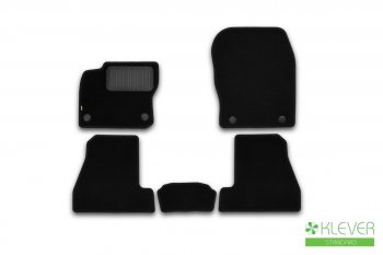 Коврики в салон Klever Standard (текстиль) Ford Focus  3 (2014-2019) универсал рестайлинг, хэтчбэк рестайлинг (Черный)